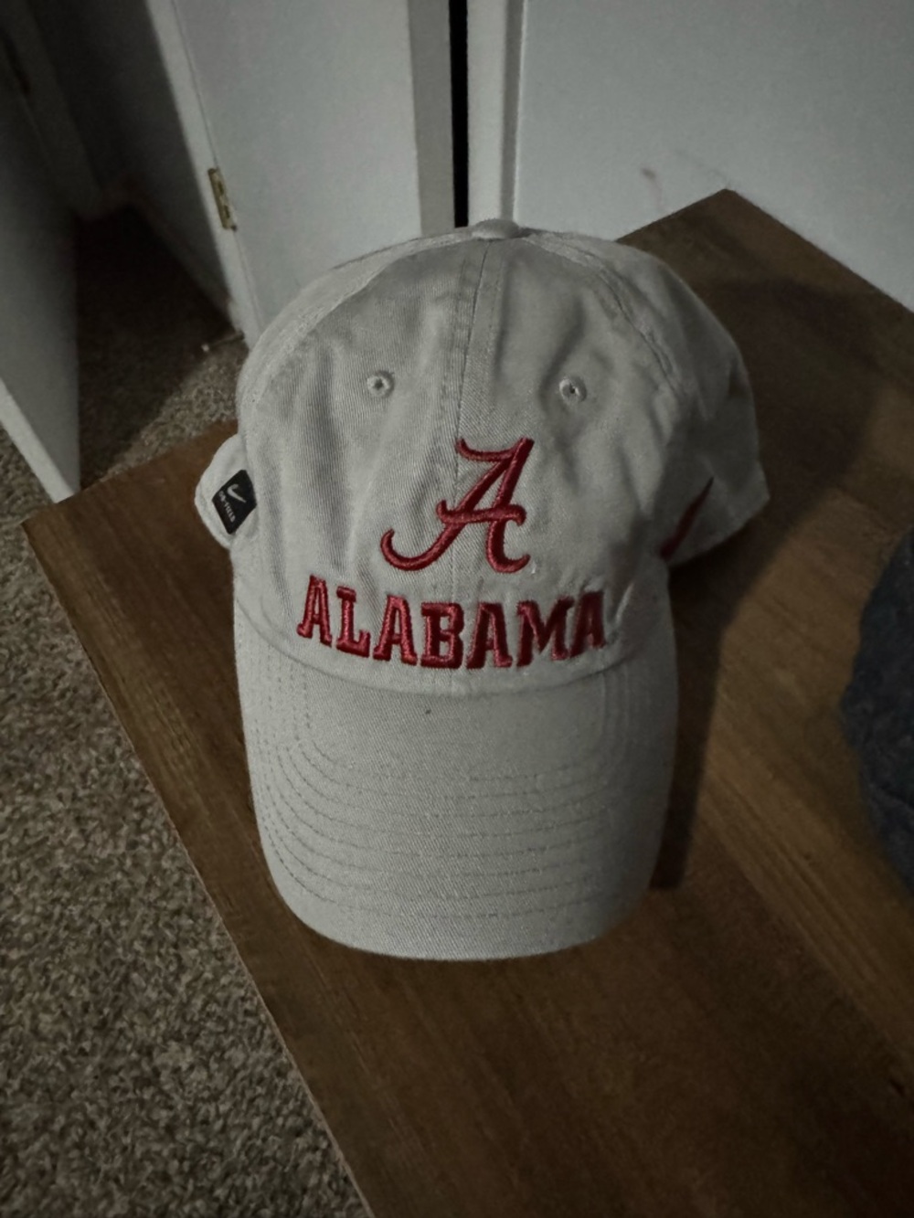 Nike Alabama Beige Hat with Red Embroidery